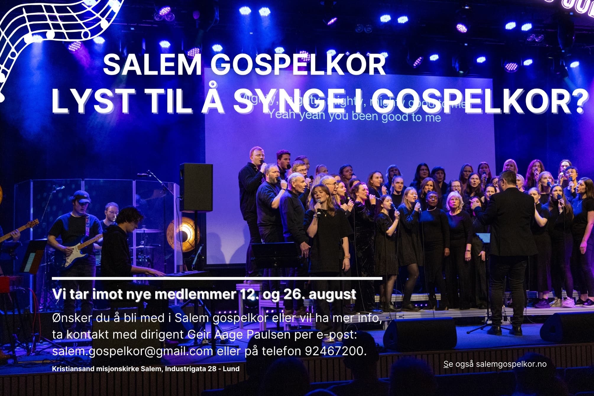 Konsert - Inntak av nye kormedlemmer